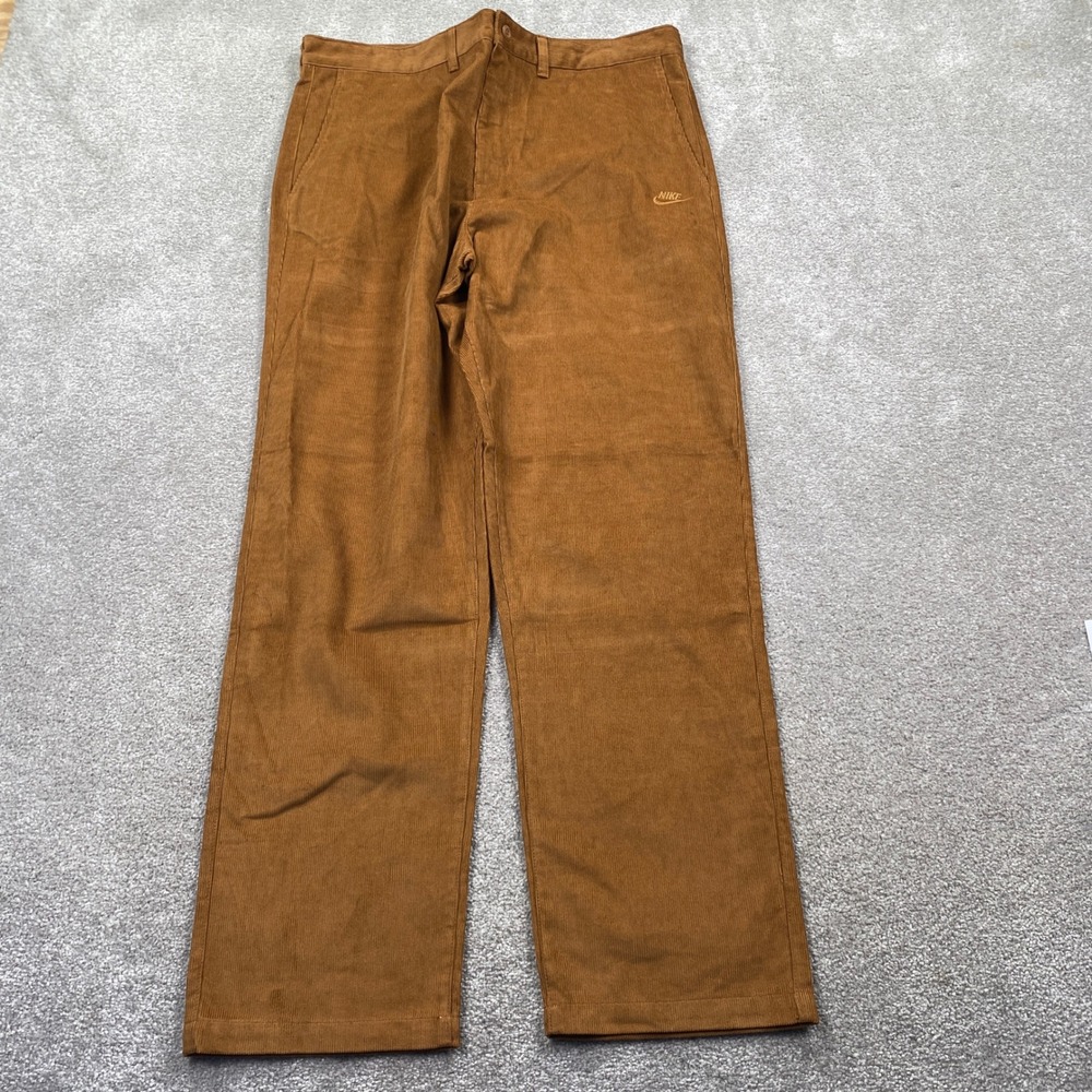Nike Corduroy Pants Mens 36x32 Ale Brown Straight Leg FZ0786-281